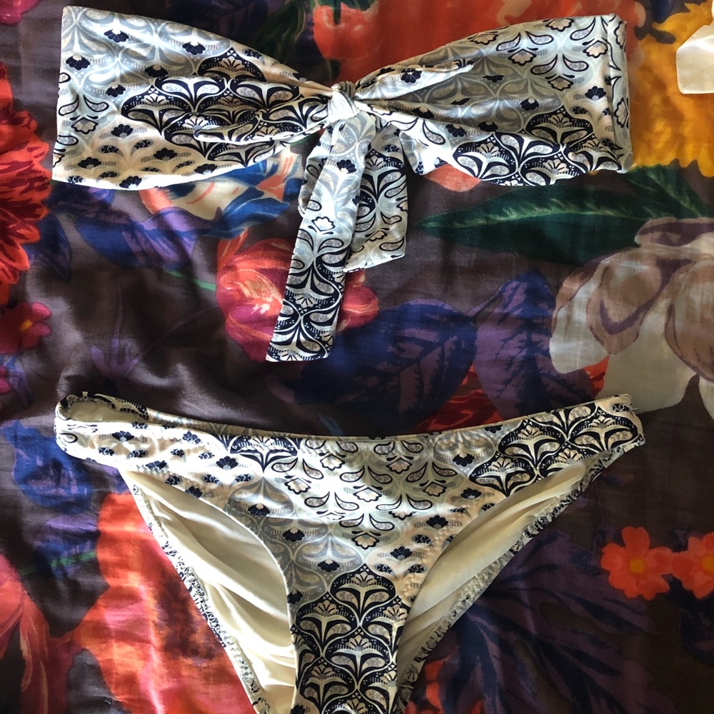 Anthropologie Eberjey bandeau bikini set
